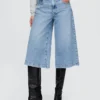 High Rise Culotte Jeans