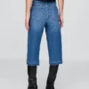 High Rise Culotte Jeans
