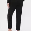High Rise Double Knit Slim Crop Pants