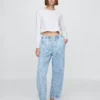 High Rise Easy Barrel Jeans