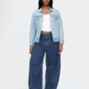 High Rise Knit Horseshoe Jeans