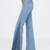 High Rise Patched '70S Flare Jeans