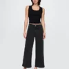 High Rise Stride Wide-Leg Ankle Jeans