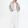 High Rise Stride Wide-Leg Ankle Jeans