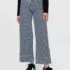 High Rise Stride Wide-Leg Ankle Jeans