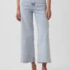 High Rise Stride Wide-Leg Ankle Jeans