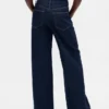 High Rise Stride Wide-Leg Jeans