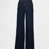 High Rise Stride Wide-Leg Jeans