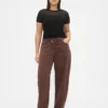 High Rise Ultrasoft Crossover Barrel Jeans