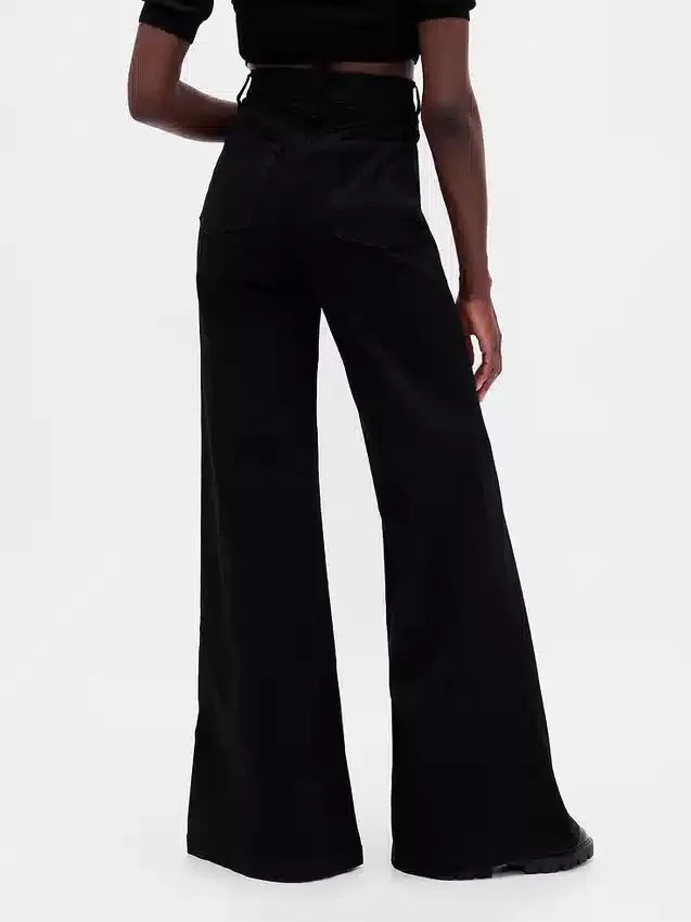 High Rise Wide Flare Jeans