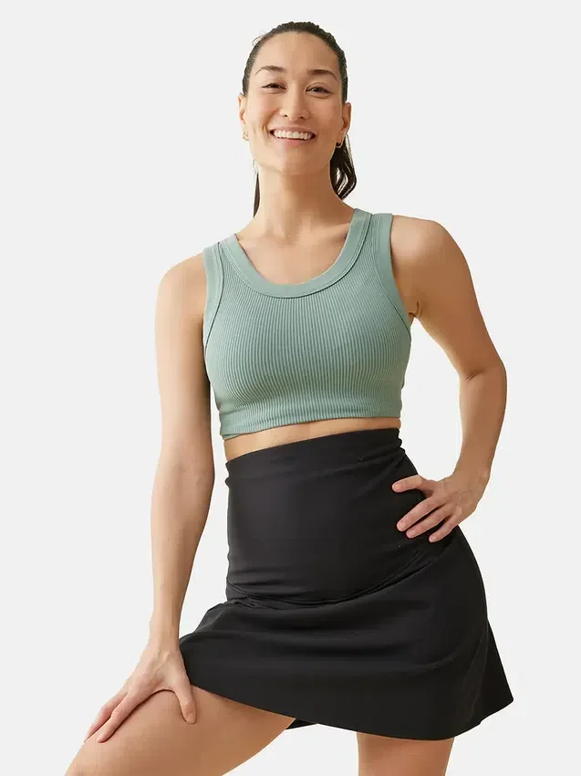 Ingrid and Isabel the New Mama Black Postpartum Support Skort