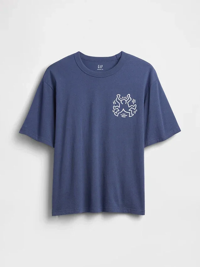Keith Haring Oversized Graphic T-Shirt
