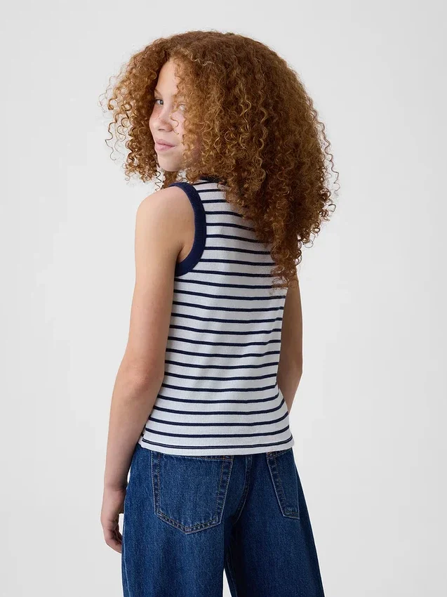 Kid Rib Scoop Tank Top