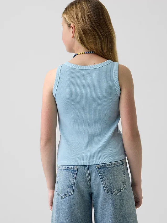 Kid Rib Scoop Tank Top