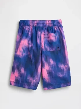Kids 8″ Recycled Swim Board Shorts