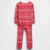 Kids & Baby Organic Brushed Cotton Holiday Pj Set