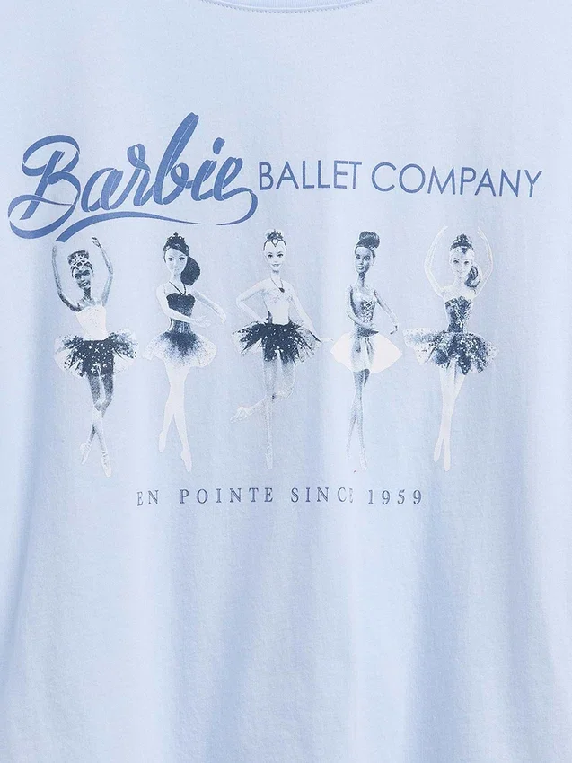 Kids Barbie Oversized Graphic T-Shirt