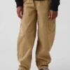 Kids Brushed Cargo Baggy Taper Pants