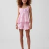 Kids Cotton Gauze Easy Ruffle Shorts