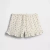 Kids Cotton Gauze Easy Ruffle Shorts
