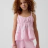 Kids Cotton Gauze Tiered Tank Top