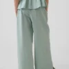 Kids Cotton Gauze Wide-Leg Pants