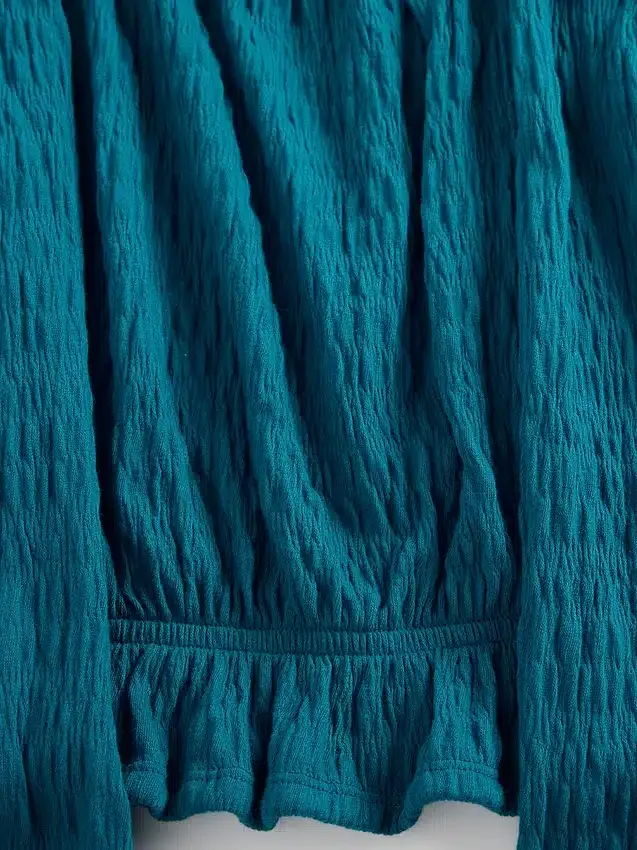 Kids Crinkle Peplum Top