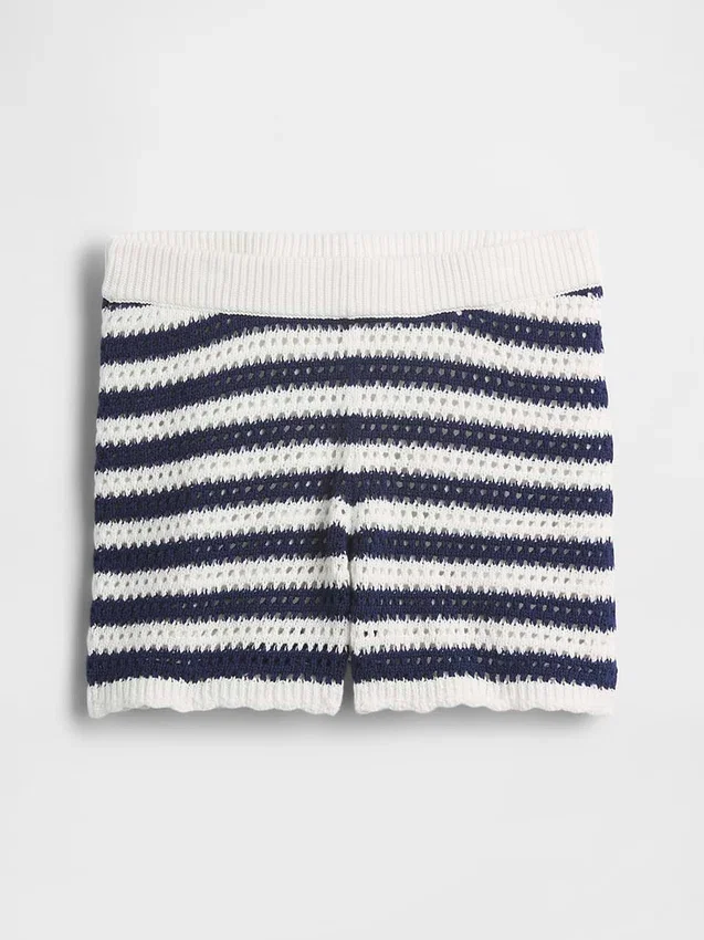 Kids Crochet Stripe Easy Shorts