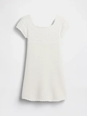 Kids Crochet Sweater Dress