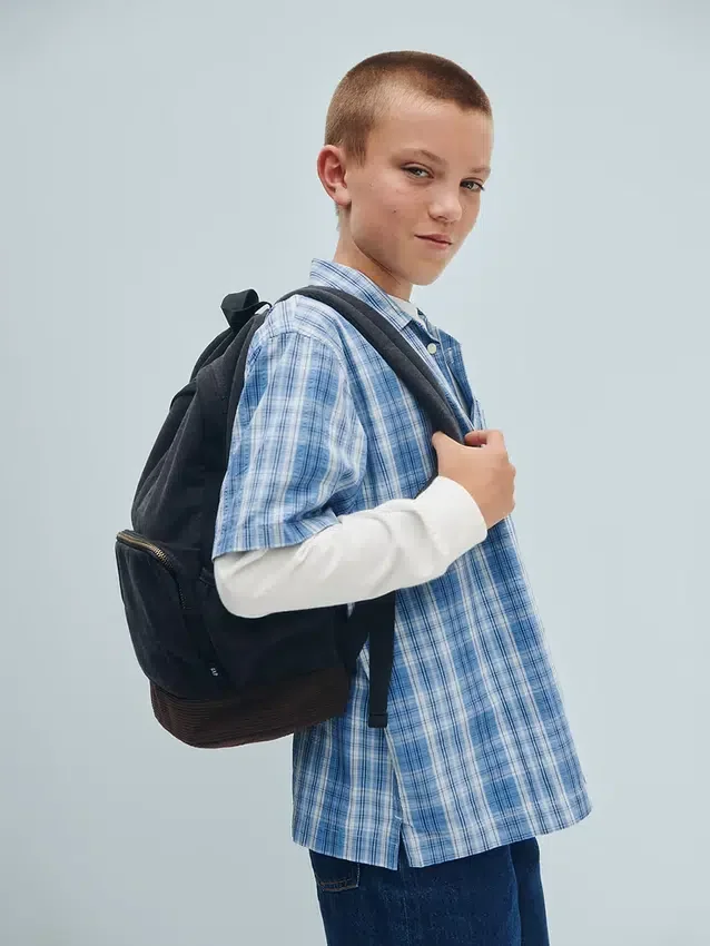 Kids Denim & Corduroy Backpack