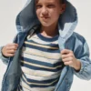 Kids Denim Relaxed Hooded Jacket
