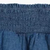 Kids Denim Smocked Mini Skort