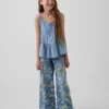 Kids Denim Tiered Tank Top