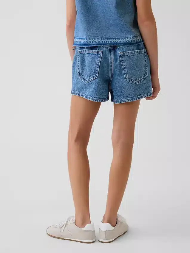 Kids Denim Wrap Skort
