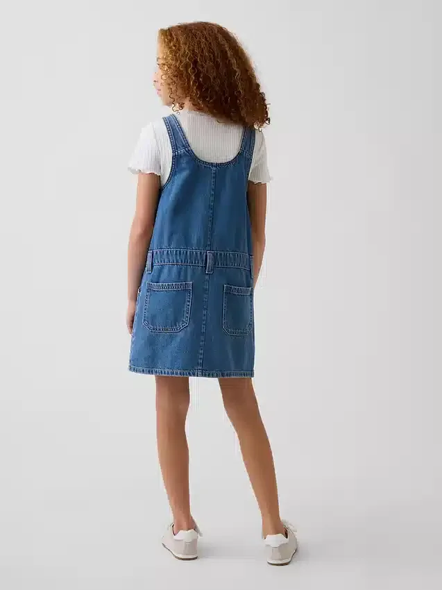 Kids Denim Zip Skirtall