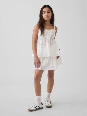 Kids Eyelet Foldover Skort