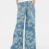 Kids Floral Easy Baggy Jeans