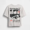 Kids Formula 1 Oversized Graphic T-Shirt