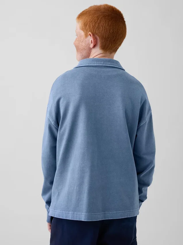 Kids Heavyweight Relaxed Polo Shirt