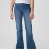 Kids High Rise Crossover Flare Jeans