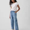 Kids High Rise Easy Barrel Jeans