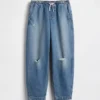Kids High Rise Easy Barrel Jeans