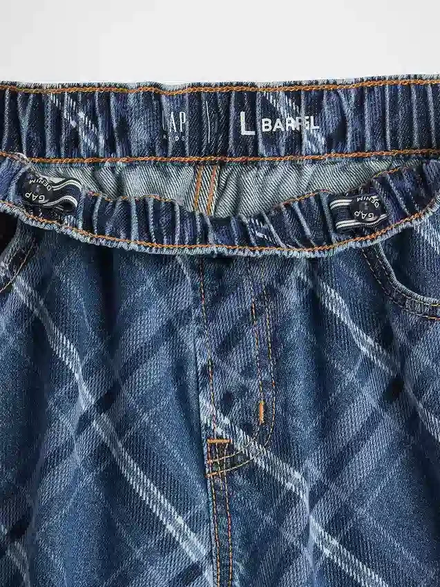 Kids High Rise Easy Barrel Jeans