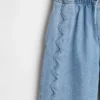 Kids High Rise Stride Easy Wide-Leg Ankle Jeans