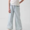 Kids High Rise Stride Wide-Leg Ankle Jeans