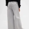 Kids Low Rise Bow Split-Hem Baggy Jeans