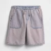 Kids Low Rise Easy Longline Denim Shorts