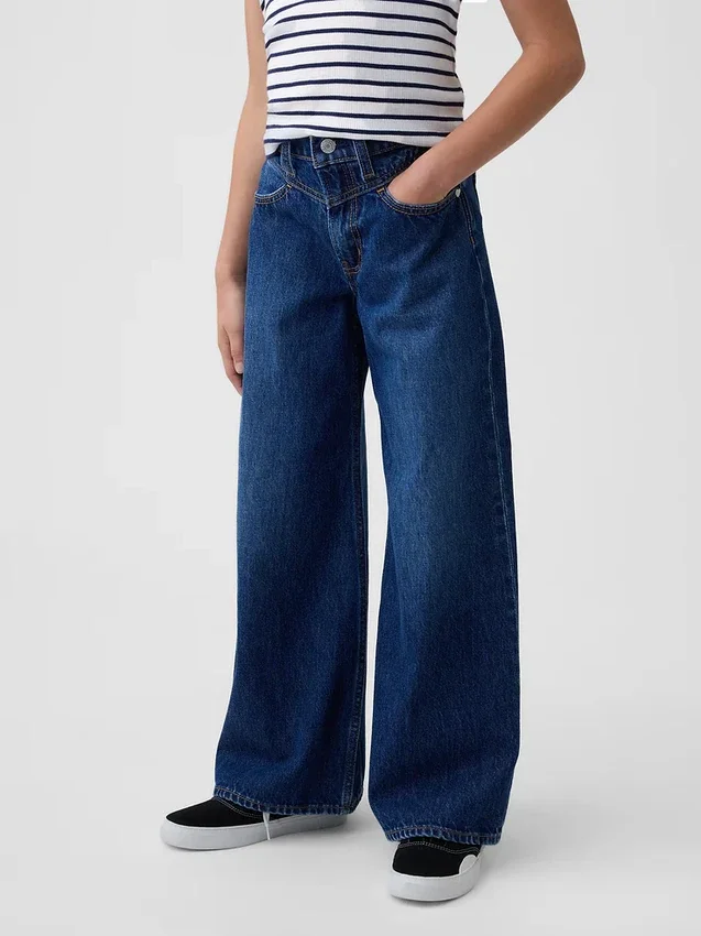 Kids Low Rise Front Yoke Baggy Jeans