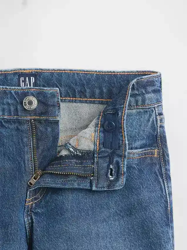 Kids Low Rise Relaxed Straight Jeans