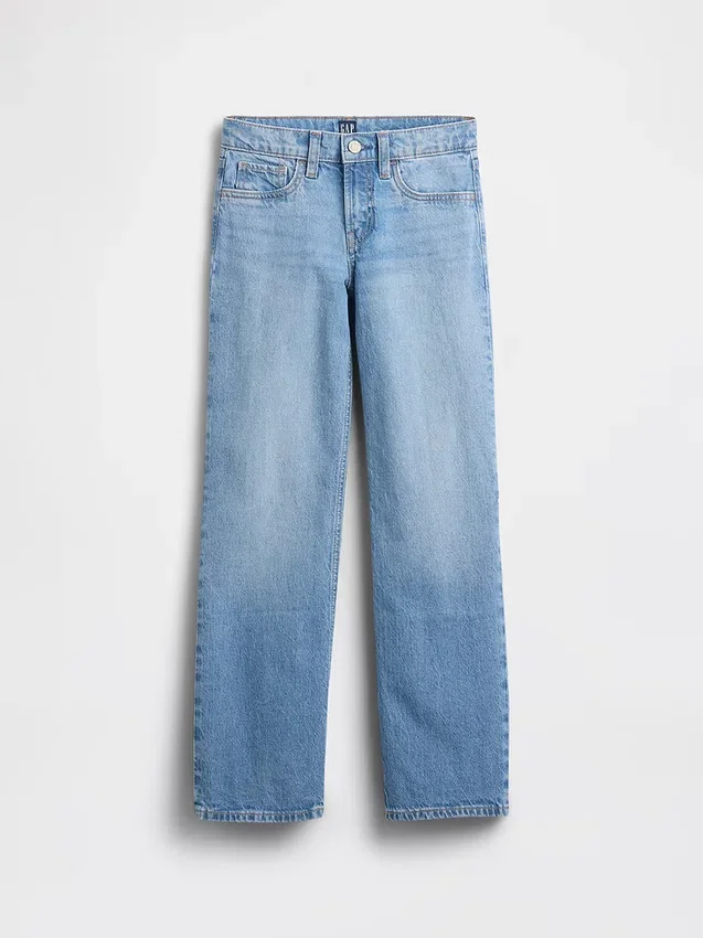 Kids Low Rise Straight Jeans